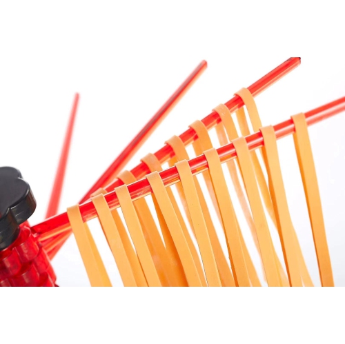 MILANGE Pasta Drying Rack Collapsible Pasta Dryer Rack Foldable Noodle Dryer Rack Stand with 16 Anti Slip Rods Holding u