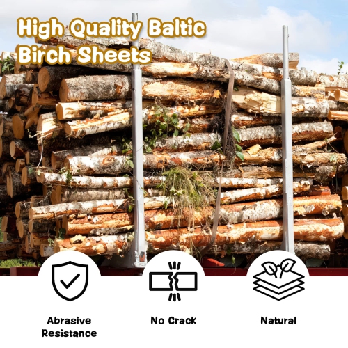 24 Pieces Basswood Sheets, 12 x 12 x 1/8 Inches Thin Balsa Wood Sheets Square Unfinished Plywood for Crafts, Painting, H