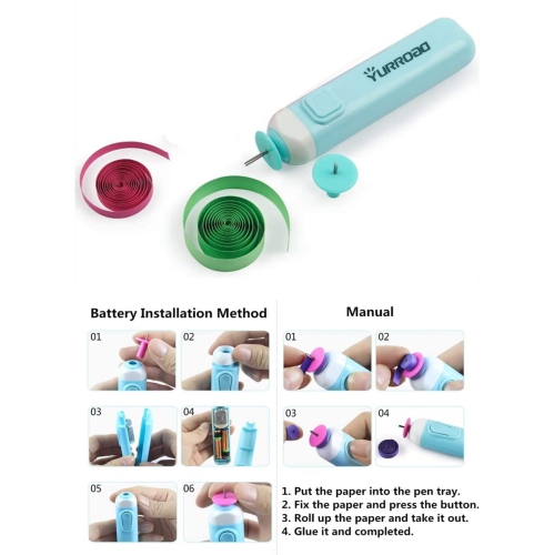 Quilling Kit with 1860 Paper Strips 39cm/54cm and Quilling Tools Like Quilling Pen Slotted Tool Paper Rolling Electric P