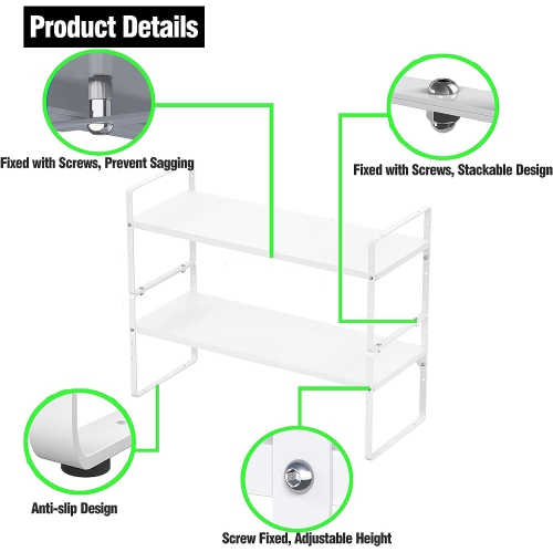DPZM – Tablettes de rangement extensibles,Organisateurs de cuisine et rangement,Organisateur à épices,Organisateurs et rangement,Armoire O