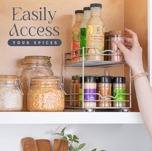 Pull Out Spice Rack Organizer for Cabinet