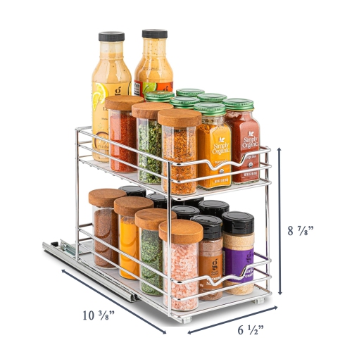 Pull Out Spice Rack Organizer for Cabinet
