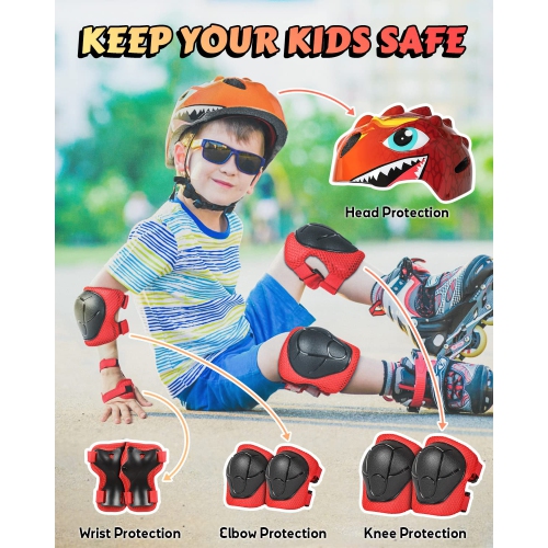 VICTGOAL Kids Bike Helmet for Boys Girls, Lightweight 3D Toddler Bike Helmet Age 3-8, Adjustable Infant Bicycle Helmet f