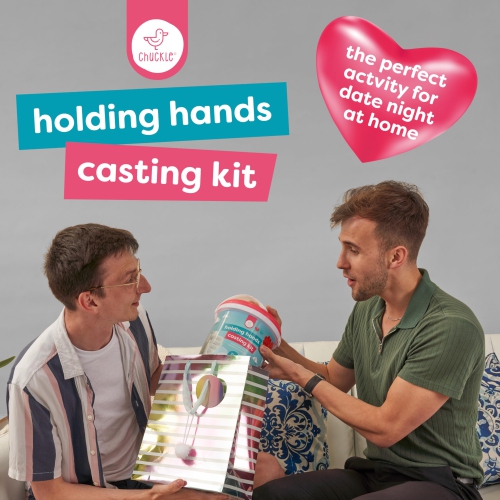 Chuckle - Holding Hand Casting Kit Couples Gifts, Hand Mold Kit with Sculpture Base & Paints, Hand Molding Kit for Coupl