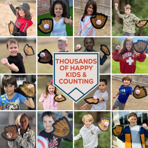 Toss and Catch Ball Set: Easter Basket Stuffers & Kids Baseball Training Glove Toy Paddle - Baseball Games for Kids - Ea