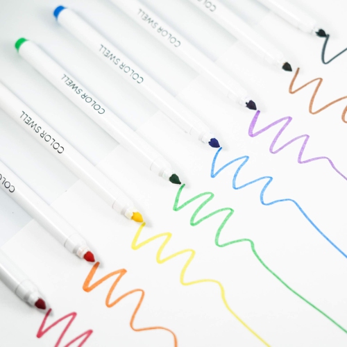 Paquet de marqueurs en vrac lavables Color Swell 36 boîtes de 8 couleurs vives chacune pour tous les âges, par