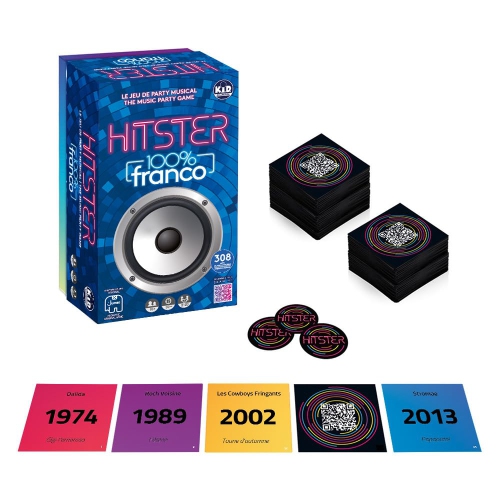 HITSTER - 100% Franco - The Musical Party Game - The Ultimate Music Trivia Party Game for Adultes and Families - 2