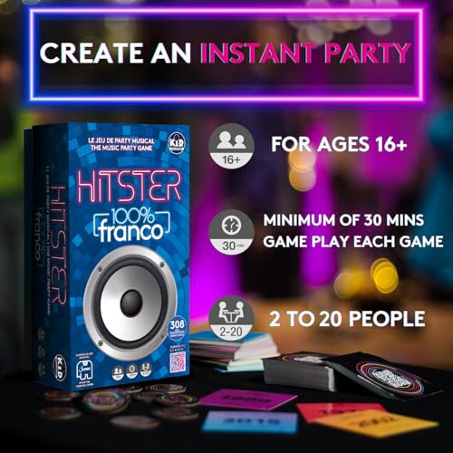 HITSTER - 100% Franco - The Musical Party Game - The Ultimate Music Trivia Party Game for Adultes and Families - 2