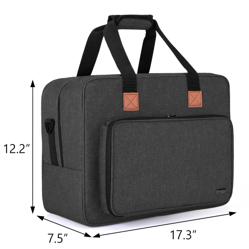 Sac pour machine à coudre Luxja, sac fourre-tout portatif compatible avec la plupart des machines à coudre de Brother et accès supplémentaire pour la