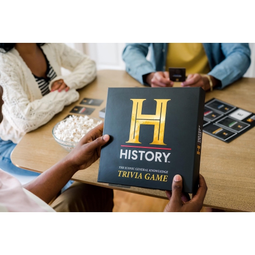 History Channel Trivia Board Game Deluxe Edition with 80s & 90s Expansion Pack - 2400+ General Knowledge Questions. Fun