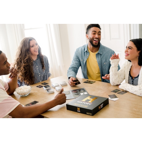 History Channel Trivia Board Game Deluxe Edition with 80s & 90s Expansion Pack - 2400+ General Knowledge Questions. Fun