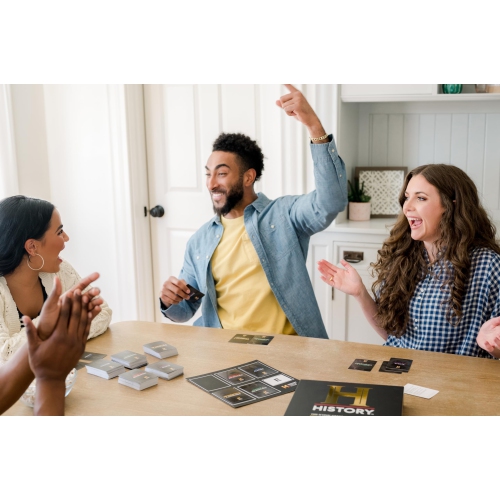 History Channel Trivia Board Game Deluxe Edition with 80s & 90s Expansion Pack - 2400+ General Knowledge Questions. Fun