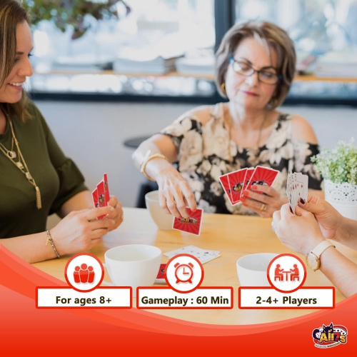 Deluxe Canasta Cards Set with Point Values, The Classic Card Game for Families and Adults on Game Night, Fun Games for 2