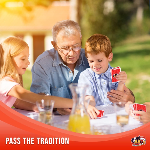 Deluxe Canasta Cards Set with Point Values, The Classic Card Game for Families and Adults on Game Night, Fun Games for 2