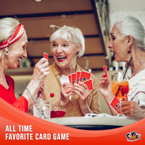 Deluxe Canasta Cards Set with Point Values, The Classic Card Game for Families and Adults on Game Night, Fun Games for 2