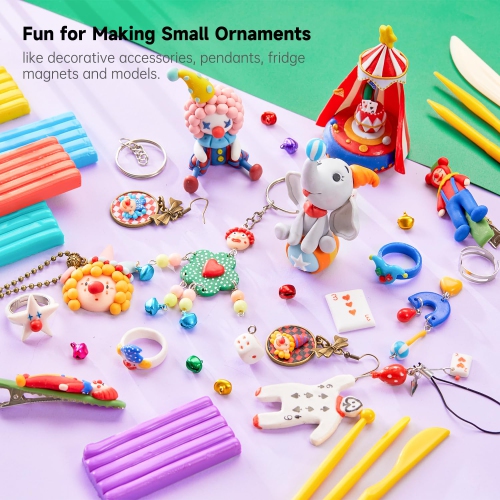 Shuttle Art – Trousse d'argile polymère 112 couleurs avec 20 outils d'argile, 16 types d'accessoires, non toxique, non collant, idéal pour le
