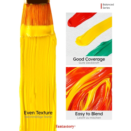 Craft Acrylic Paint, Set of 24 Colors(2 oz/Bottle), Water-Based, Non Toxic, Non Fading, Waterproof, Acrylic Paint Kit fo