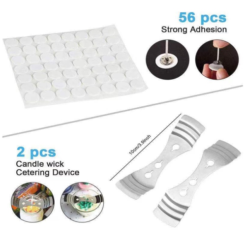 Trousse de bougies à faire soi-même de Bingolife, accessoires d'art et de bricolage, y compris pot verseur, mèches de coton, porte-bougie, G