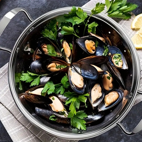 Batterie de cuisine 10 pièces en acier inoxydable à induction antiadhésive – Compatible avec les surfaces de cuisson à induction, électriques et au