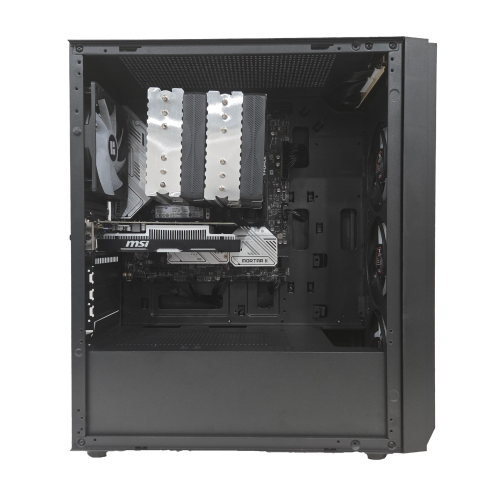 FunHei Tech Gaming PC, Intel i7-14700F 20-Core Processor, RTX 5070 Ti, 64GB DDR5 RAM, 4TB SSD, WiFi & Bluetooth, Win11 Pro, Black