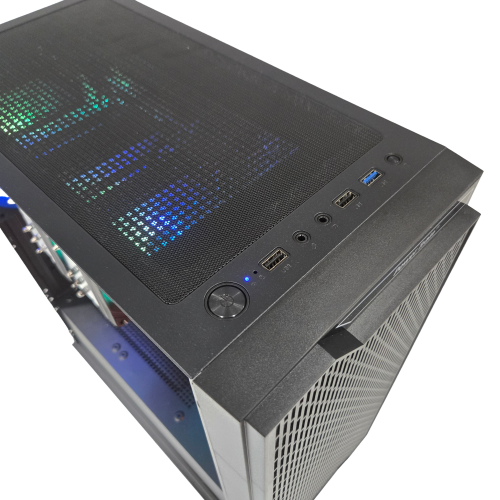 FunHei Tech Gaming PC, Intel i7-14700F 20-Core Processor, RTX 5070 Ti, 32GB DDR5 RAM, 4TB SSD, WiFi & Bluetooth, Win11 Pro, Black