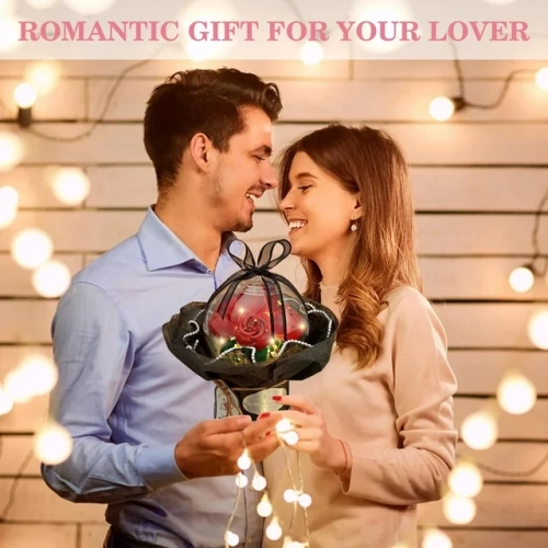 Maxxus Rose Flower Building Kit – 305 Pieces Botanical Collection for Home or Office Decor – Creative Building Toy for Kids, Girls and Adults – A