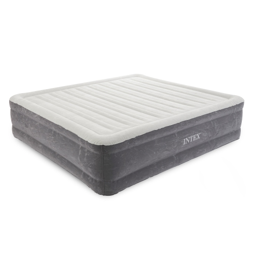 Intex 18" Inflatable Elevated Air Mattress Bed w/Built In Pump, King