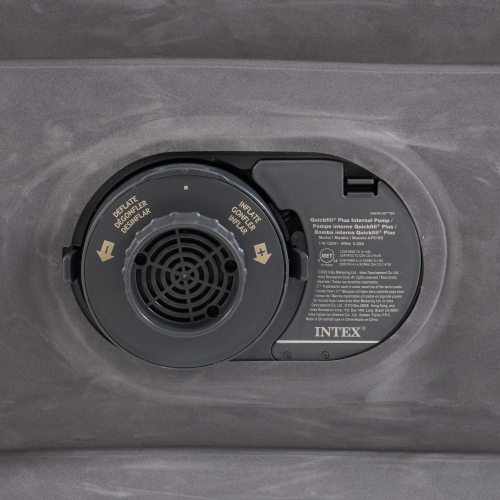 Intex 18" Inflatable Elevated Air Mattress Bed w/Built In Pump, King