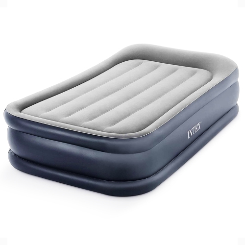 Intex Dura Beam Deluxe Pillow Bed with Built In Pump, Twin
