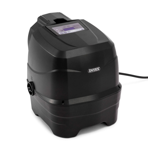 Spa carré gonflable PureSpa Plus d'Intex avec plateau pour tablette et téléphone, blanc