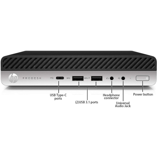 HP ProDesk 600 G3 Mini Business Desktop - Intel Core i5-6500T, 16GB Memory, 512GB SSD, Win 11 Pro + Wi-Fi by HP - Refurbished condition - Image 2