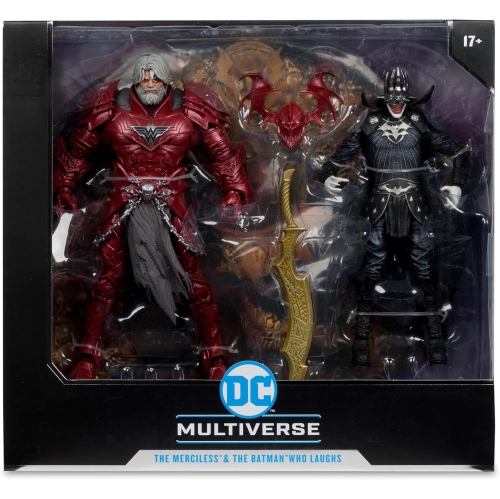 DC Multiverse 7 Inch Action Figure 2-Pack - Batman Who Laughs Knight Armor & The Merciless