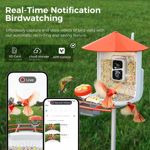 Perchme Sf-bf-vc01 Smart Bird Feeder With Camera