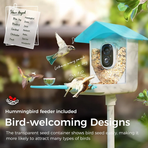 Perchme Sf-bf-sb01 Smart Bird Feeder With Camera