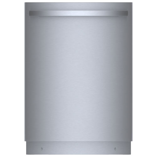 Lave-vaisselle encastrable 24 po 42dB avec cuve en inox et troisième panier série 800 de Bosch - Inox