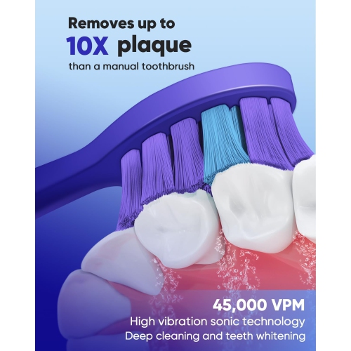 Essential Sonic Toothbrush + Purple Toothpaste Bundle