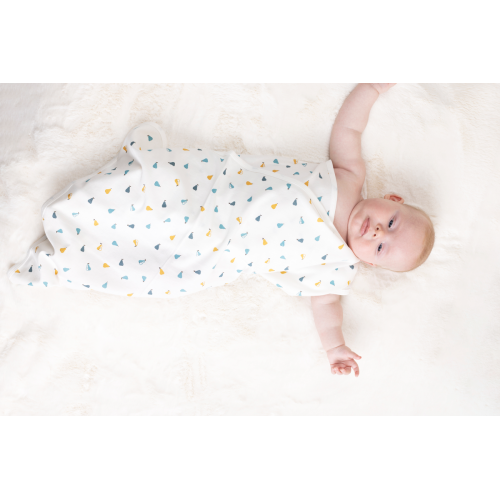 La couverture à imprimé de poires en coton biologique de qualité supérieure d'Elk Baby