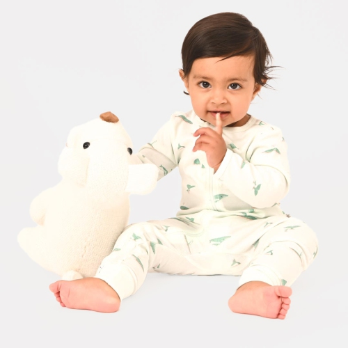 Le jouet à pieds côtelés en coton biologique Premium Play and Grow Whale d'Elk Baby