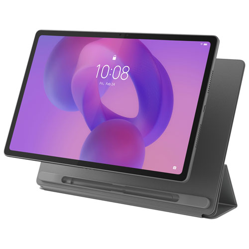Tablette Idea Tab Plus 12,1 po 256 Go Android 15 de Lenovo avec processeur Dimensity 6400 de MediaTek, stylet et étui folio - Partenaire de détail