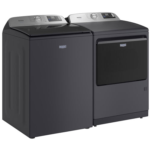 Laveuse à chargement par le haut haute efficacité de 6 pi³ de Maytag - Acier minuit