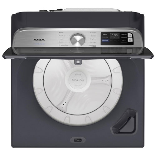 Laveuse à chargement par le haut haute efficacité de 6 pi³ de Maytag - Acier minuit