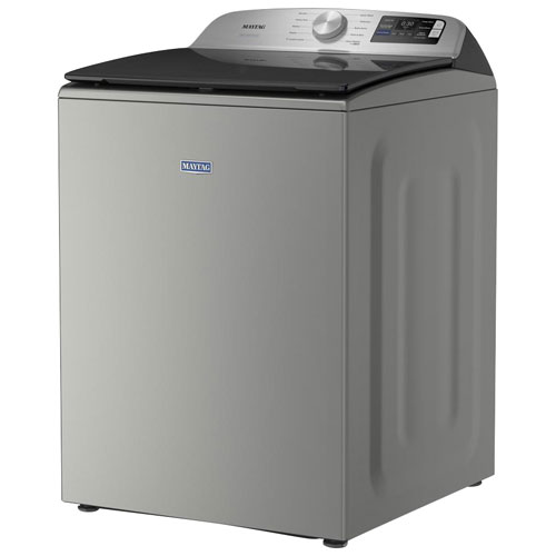 Laveuse à chargement par le haut haute efficacité de 6 pi³ de Maytag - Argent classique