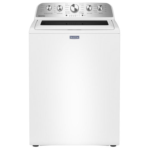 Laveuse à chargement par le haut haute efficacité de 5,4 pi³ de Maytag - Blanc