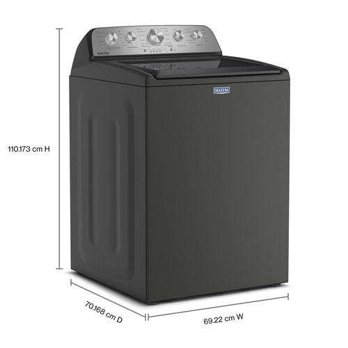 Laveuse à chargement par le haut haute efficacité 5,5 pi³ de Maytag - Noir volcan