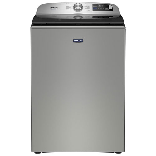 Laveuse à chargement par le haut haute efficacité de 6 pi³ de Maytag - Argent classique