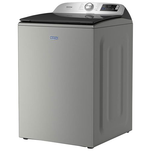Laveuse à chargement par le haut haute efficacité de 6 pi³ de Maytag - Argent classique