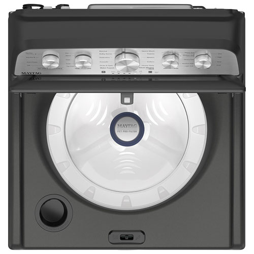 Laveuse à chargement par le haut haute efficacité de 6 pi³ de Maytag - Argent classique