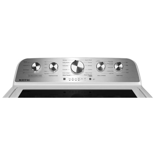 Laveuse à chargement par le haut haute efficacité de 5,5 pi³ de Maytag - Blanc