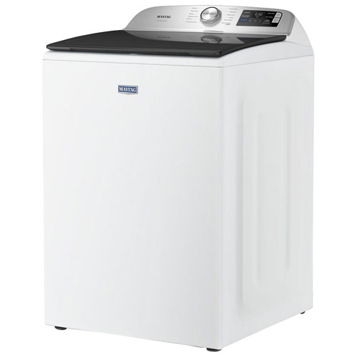Laveuse à chargement par le haut haute efficacité de 6,0 pi³ de Maytag - Blanc