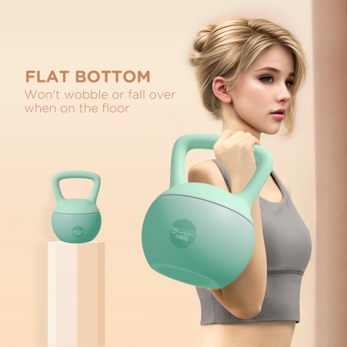 Haltère russe souple 22 lb de Soozier, poids rempli de sable avec poignée, poids massif pour entraînement du corps et de la force, équipement